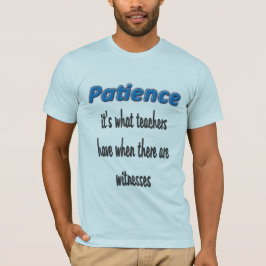 Patience Mannen lichtblauw T-shirt
