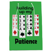 Patience Opbouwend Solitaire Spel Grappige Quote Medium Cadeauzakje (Voorkant)