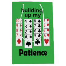 Patience Opbouwend Solitaire Spel Grappige Quote