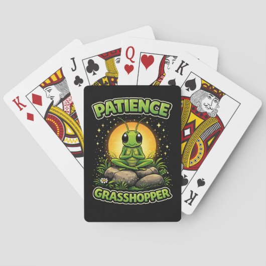 Patience Sprinkhaan Pokerkaarten (Achterkant)