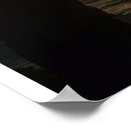 Patience Sunset Fisherman Silhouette Poster (Hoek)