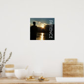 Patience Sunset Fisherman Silhouette Poster (Keuken)