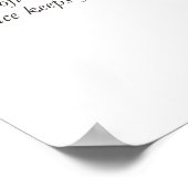 Patience Vertrouw Op Het Proces Minimalistische Ka Poster (Hoek)