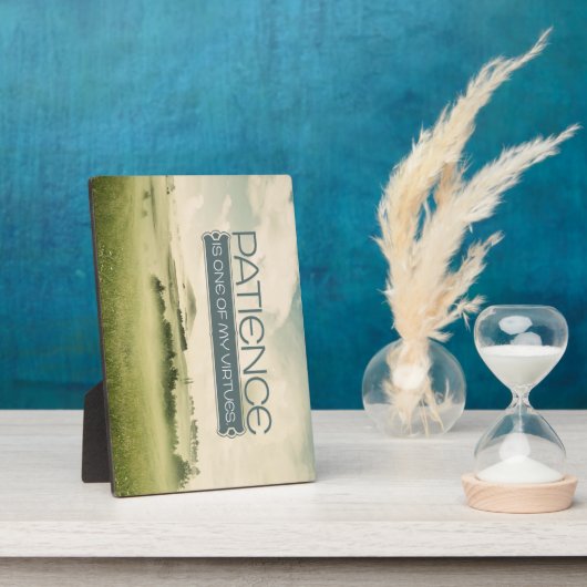 Patience Virtuence Custom Photo Plaque Fotoplaat (Zijkant)