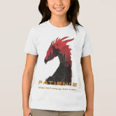 Patience Youth Tri-blend T-shirt (Voorkant)