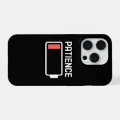 Patiencebatterij laag  iPhone hoesje (Achterkant horizontaal)
