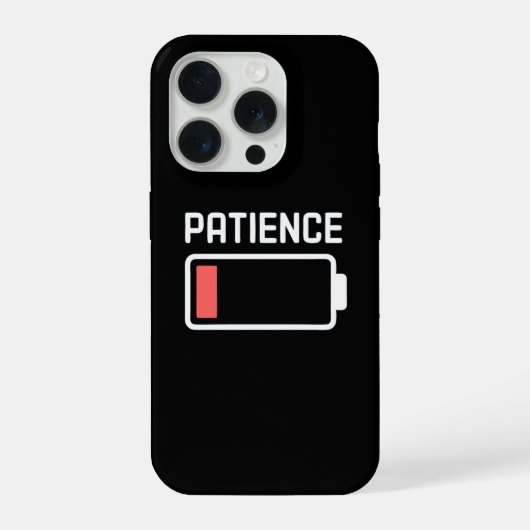 Patiencebatterij laag  iPhone hoesje (Achterkant)