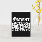 Patient Access Christmas Crew Funny Holiday Xmas P Kaart (Gele Bloem)