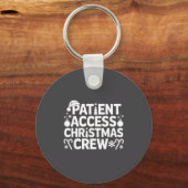 Patient Access Christmas Crew Funny Holiday Xmas P Sleutelhanger (Voorkant)