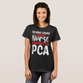 Patient Care Assistant Nursing PCA Nurse Badge T-shirt (Voorkant volledig)