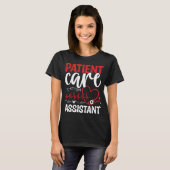 Patient Care Assistant Stethoscope PCA Nurse T-shirt (Voorkant volledig)