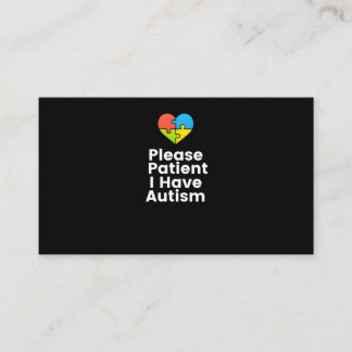 Patiënt dat ik Autism Shirt Autism heb Visitekaartje