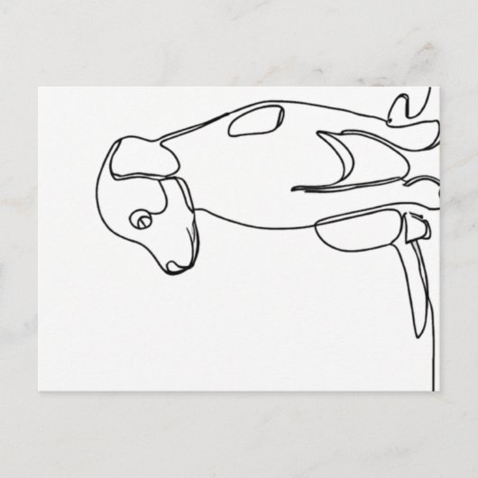 Patiënt Dog Briefkaart (Voorkant)