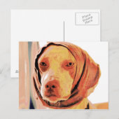 Patiënt Dog Briefkaart (Voorkant / Achterkant)