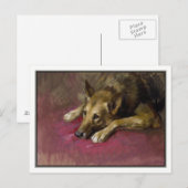 Patiënt Duitse herder door Marino Lenci Briefkaart (Voorkant / Achterkant)