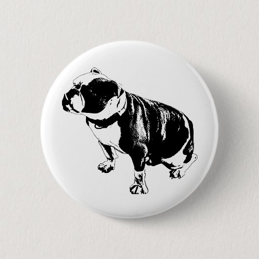 Patiënt en aanwezig ronde button 5,7 cm (Voorkant)