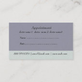 Patient Health Appointment Doctor M.D. Kantoor Afsprakenkaartje (Achterkant)