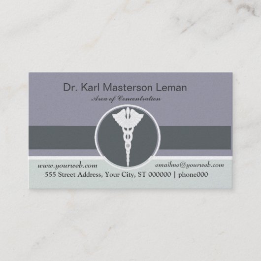 Patient Health Appointment Doctor M.D. Kantoor Afsprakenkaartje (Voorkant)