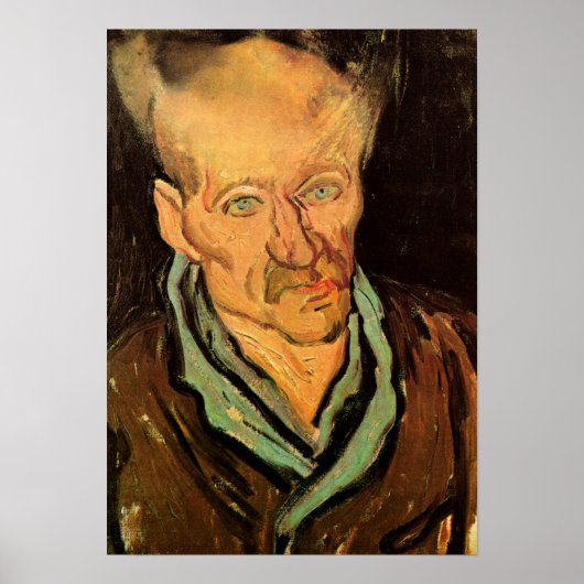 Patiënt in het ziekenhuis Saint-Paul van Gogh Poster (Voorkant)