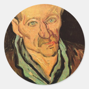 Patiënt in het ziekenhuis Saint-Paul van Gogh Ronde Sticker