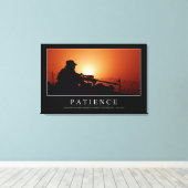 Patiënt: Inspirerend prijsopgave Canvas Afdruk (Insitu (Houten vloer))