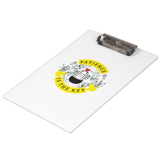 Patiënt is het Zeer belangrijke Multiside Ontwerp  Klembord (Gekanteld)