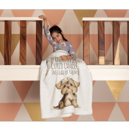 Patiënt met kanker fleece deken