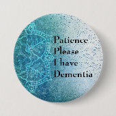 Patiënt please I have dementia Ronde Button 7,6 Cm (Voorkant)
