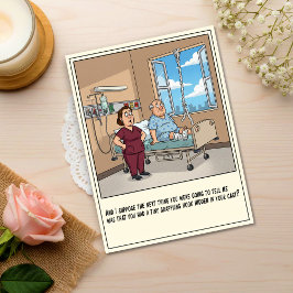 Patiënt probeert te ontsnappen uit het ziekenhuis  briefkaart