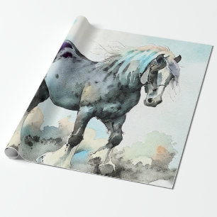 Patiënt Schiere Paard Aquarel Cadeaupapier