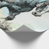 Patiënt Schiere Paard Aquarel Cadeaupapier (Hoek)