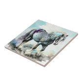 Patiënt Schiere Paard Aquarel Tegeltje (Zijkant)
