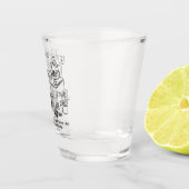 Patiënt vertelt dokter dat hij nu beter is. shot glas (Rechts)