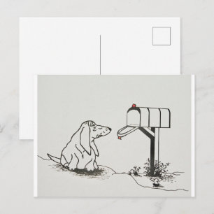 Patiënt wacht op bepaalde post briefkaart