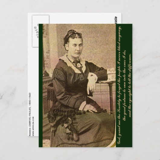 Patiënte en ernst briefkaart (Voorkant / Achterkant)