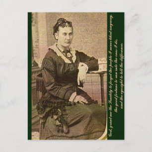 Patiënte en ernst briefkaart