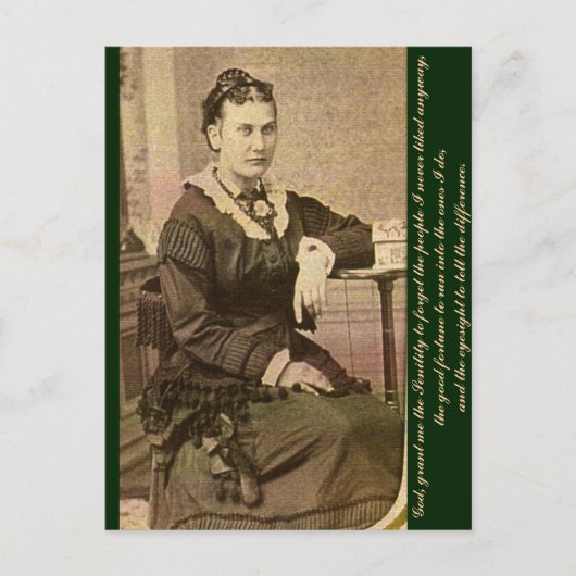 Patiënte en ernst briefkaart (Voorkant)