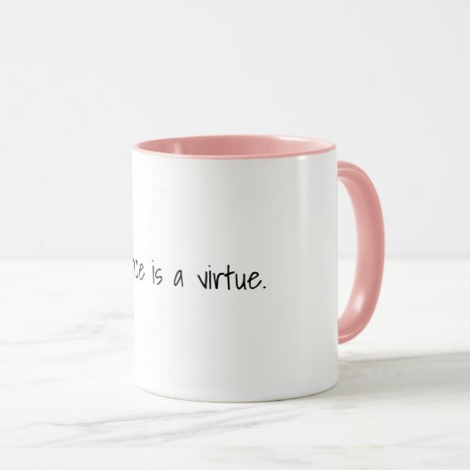 Patiënte is een deugdelijke Mok (Voorkant rechts)