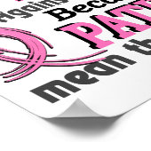 Patiënten gemiddelde de wereld tot mij borstkanker poster (Hoek)