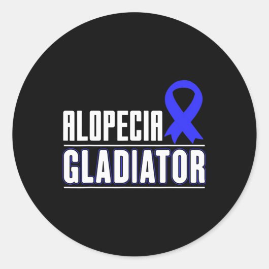 Patiënten met Alopecia Areata Aw Ronde Sticker (Voorkant)