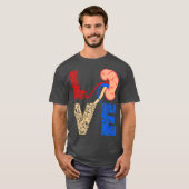 Patiënten met nierorgaandonatie liefdesdialyse t-shirt (Voorkant volledig)