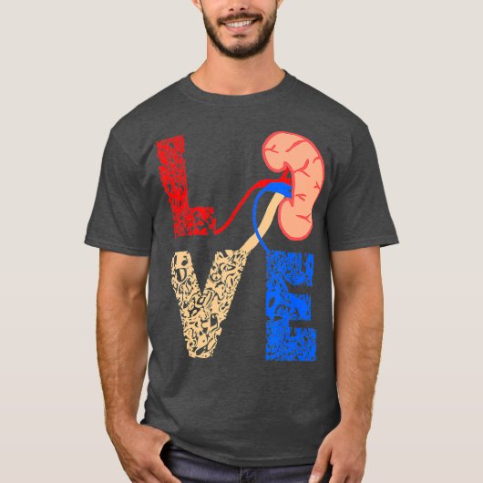 Patiënten met nierorgaandonatie liefdesdialyse t-shirt (Voorkant)