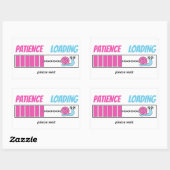 Patiëntenbelasting Cute Snail-Cartoon maakt uw eig Rechthoekige Sticker (Vel)