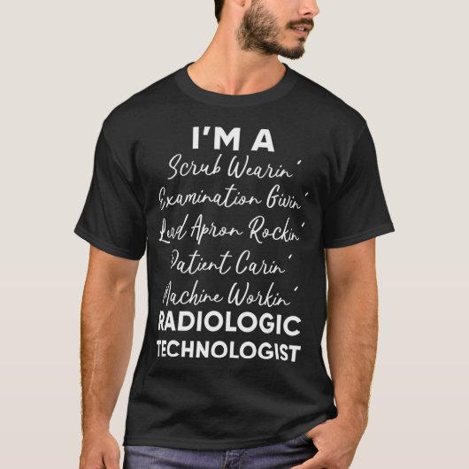 Patiëntenkaart radioloog radioloog radioloog en ts t-shirt (Voorkant)