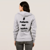 #PatiëntenNietAddicts Hoodie (Achterkant volledig)