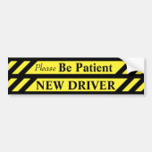 Patiëntennieuwe driver bumpersticker (Voorkant)