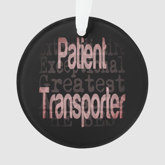 Patiëntentransporter Extraordinaire Ornament (voorkant)