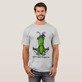 PATIËNTIENCE GRASSHOPPER-MEDITATION T-SHIRT (Voorkant volledig)