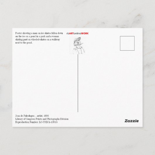 Patin - Bicyclette Briefkaart (Achterkant)