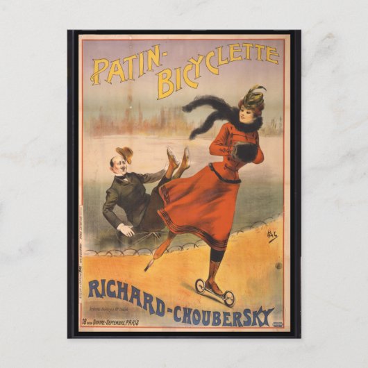 Patin - Bicyclette Briefkaart (Voorkant)